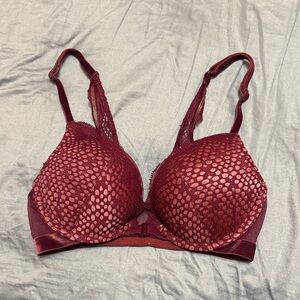 Victoria secret bombshell Elegant Lace Women's Bra in Burgundy